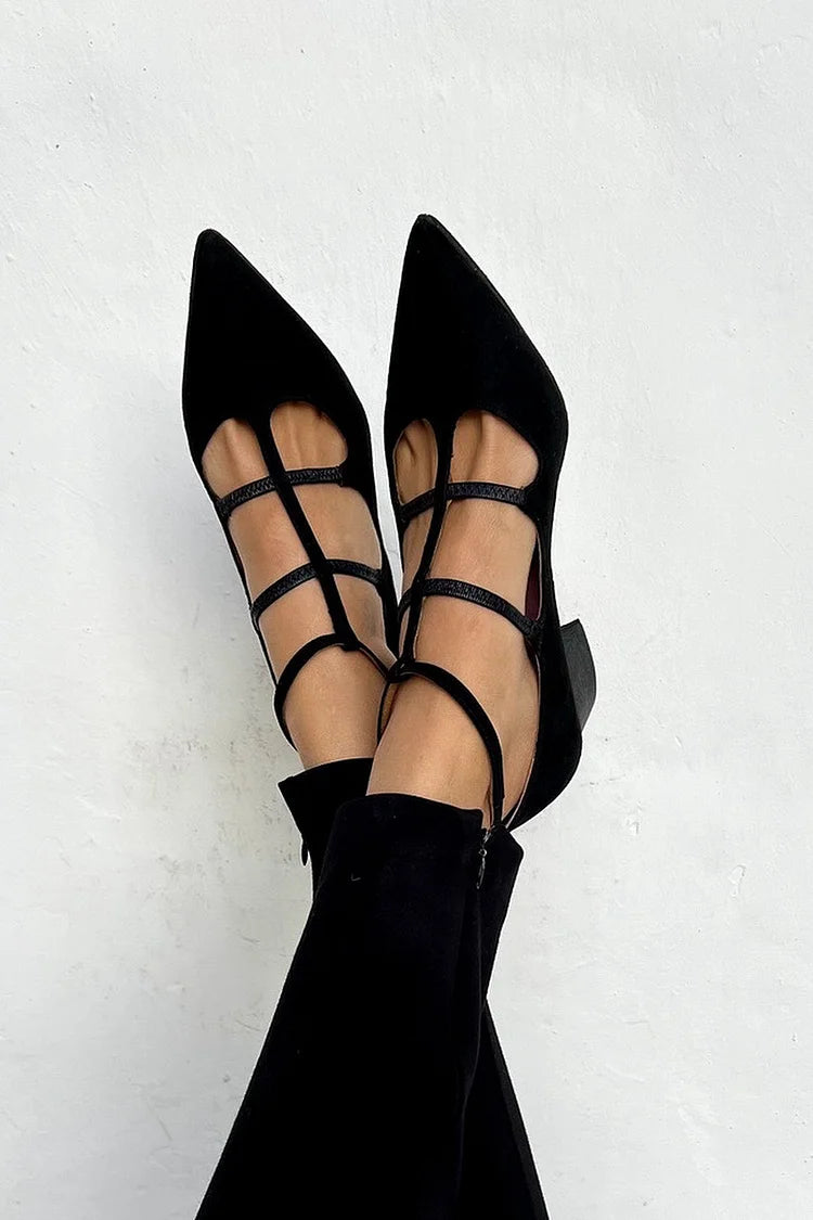 Women's Heels | Elegant Strap | Summer - Black