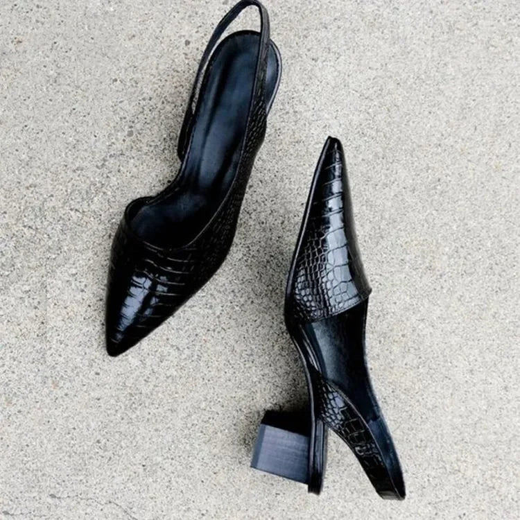 Women's Heels | Pointed Toe | Block Heel | Summer