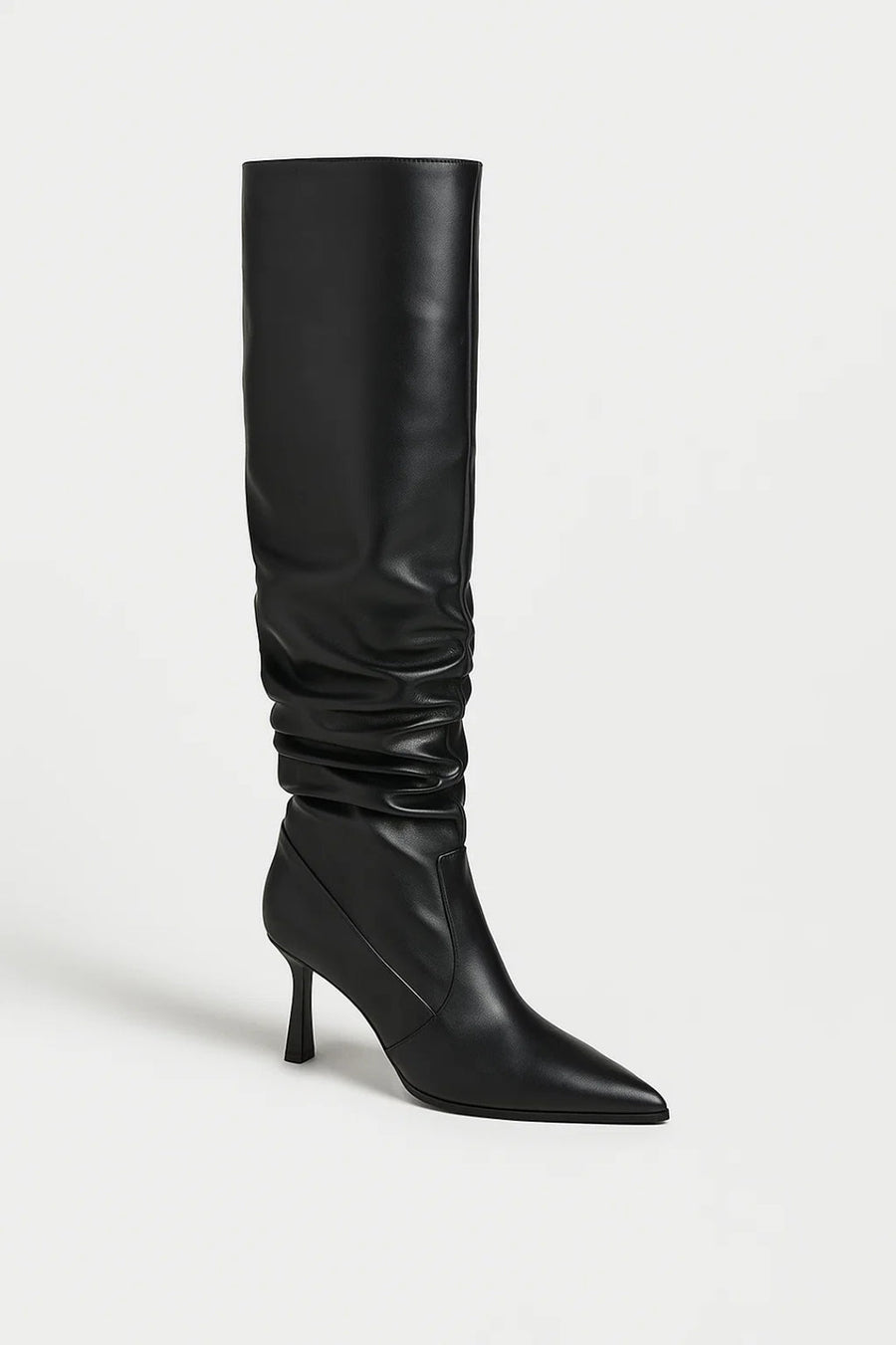 Women's High Heel Boots | Knee-High | Autumn - Black