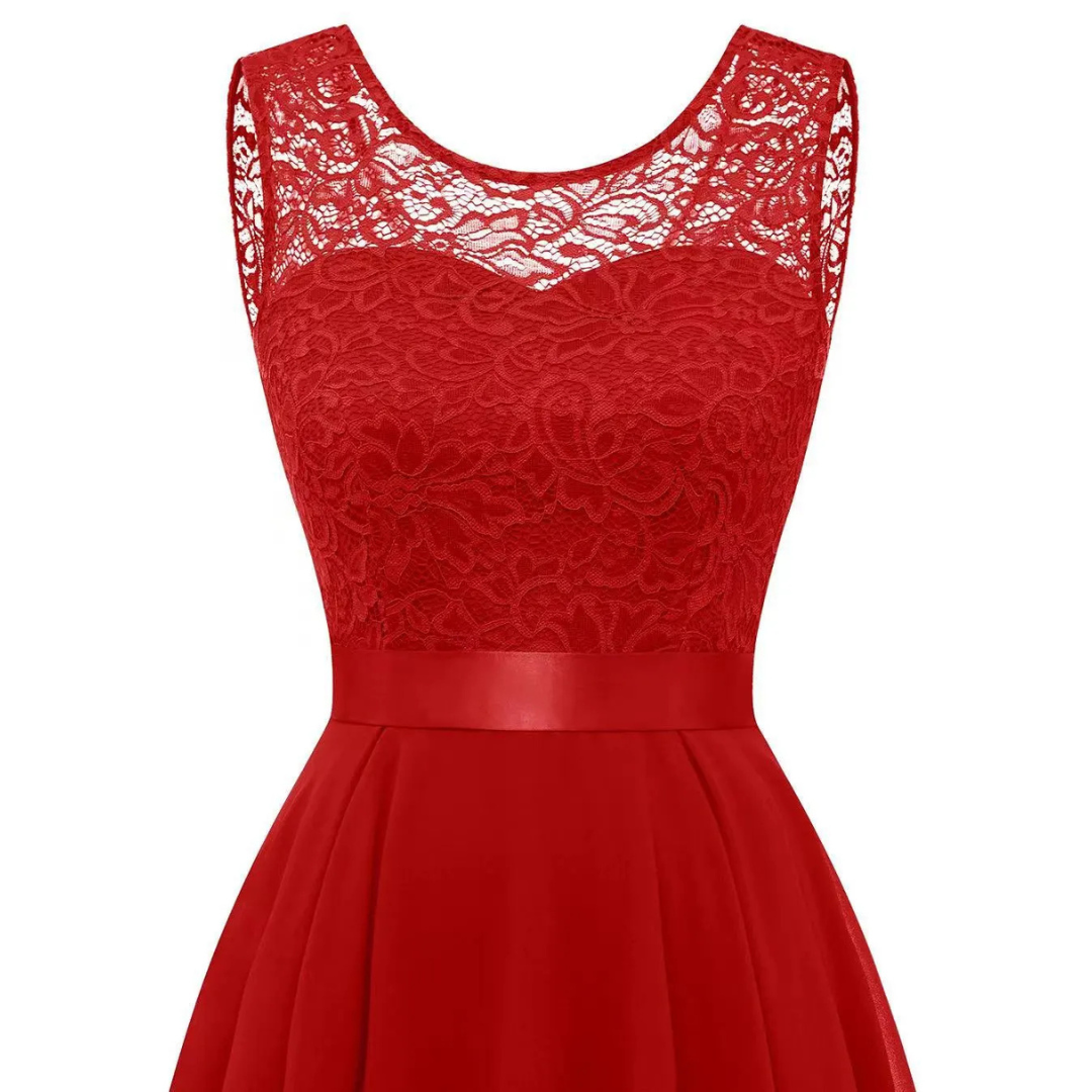 Women's High-Low Midi Dress - Elegant Wedding Guest Style | Spring