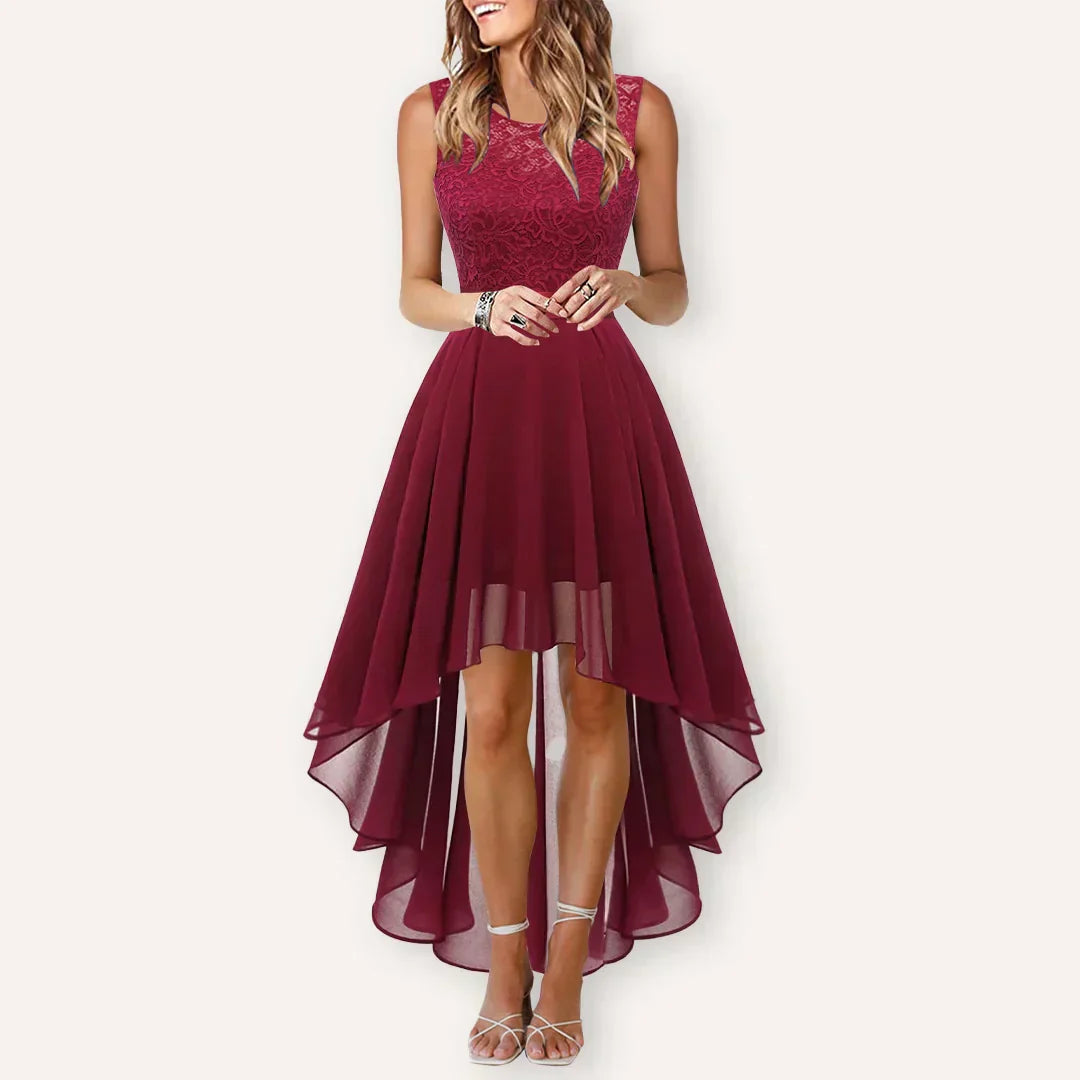 Women's High-Low Wedding Guest Dress - Marie | Spring