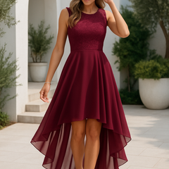 Women's High-Low Wedding Guest Dress - Marie | Spring