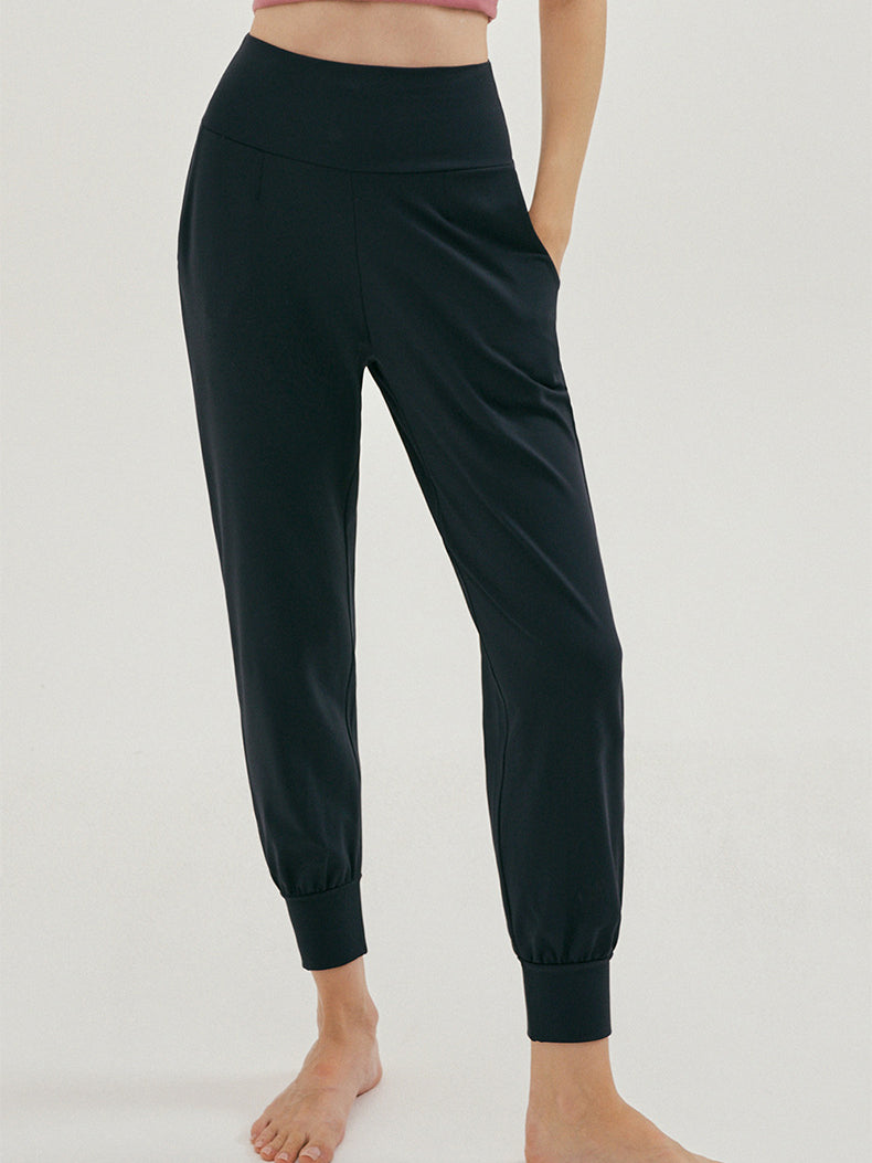 Women's High-Waist Jogger Pants - Comfortable Elastic Waistband