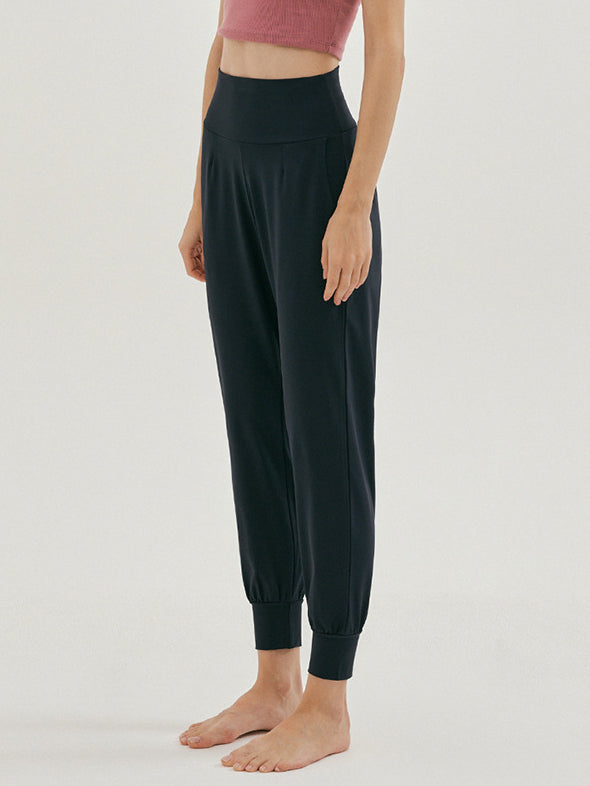 Women's High-Waist Jogger Pants - Comfortable Elastic Waistband