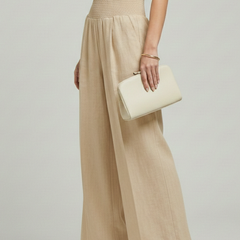 Women's High-Waist Palazzo Pants - Elegant Wide-Leg Style | Spring