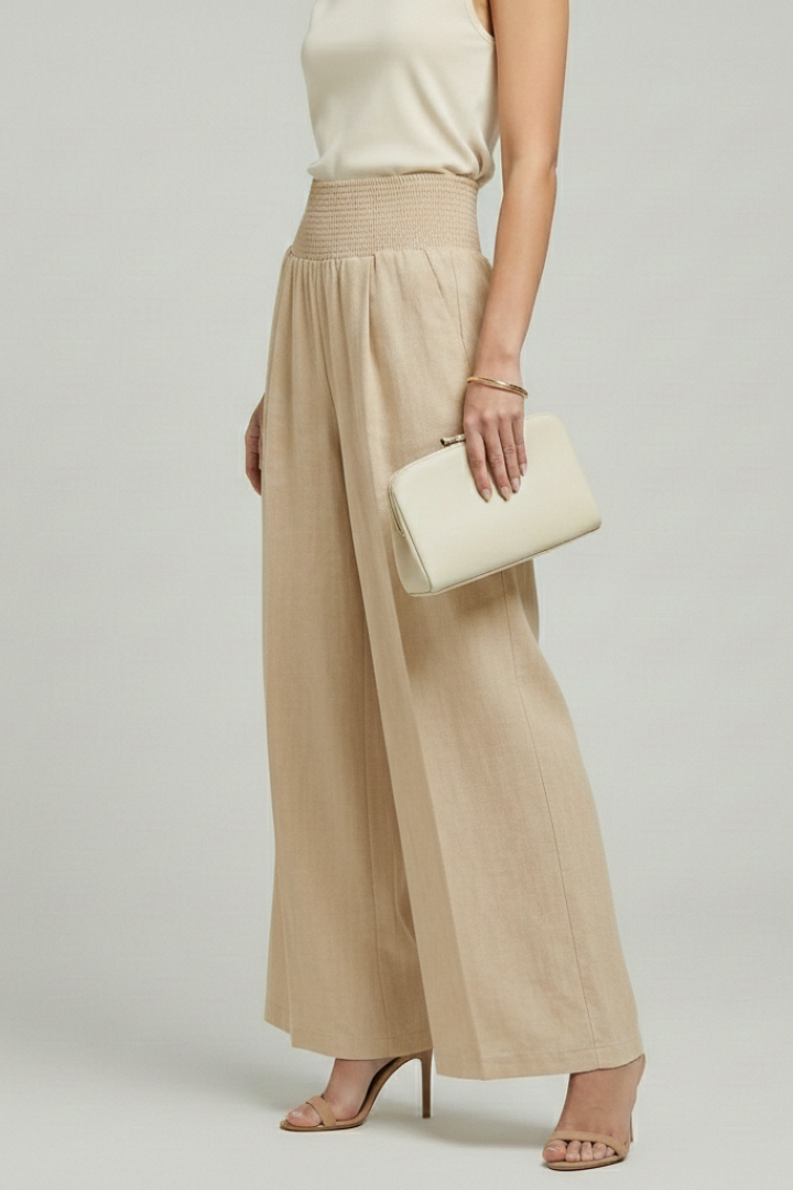 Women's High-Waist Palazzo Pants - Elegant Wide-Leg Style | Spring