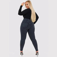 Women's High-Waist Skinny Jeans - Stretch Denim | Autumn