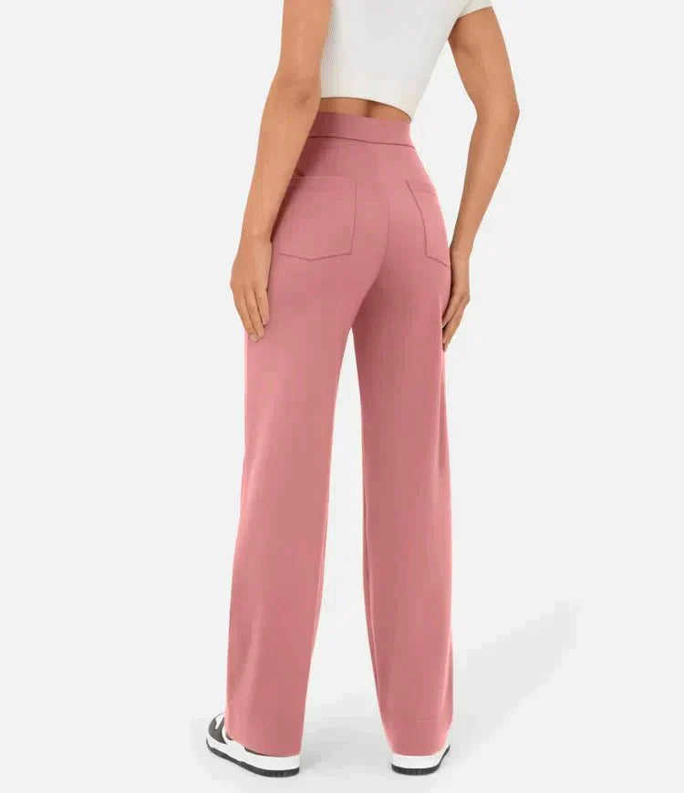 Women's High-Waist Stretch Pants | Elastic Comfort | Autumn