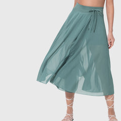 Women's High-Waisted A-Line Skirt - Elegant Everyday Wear | Spring