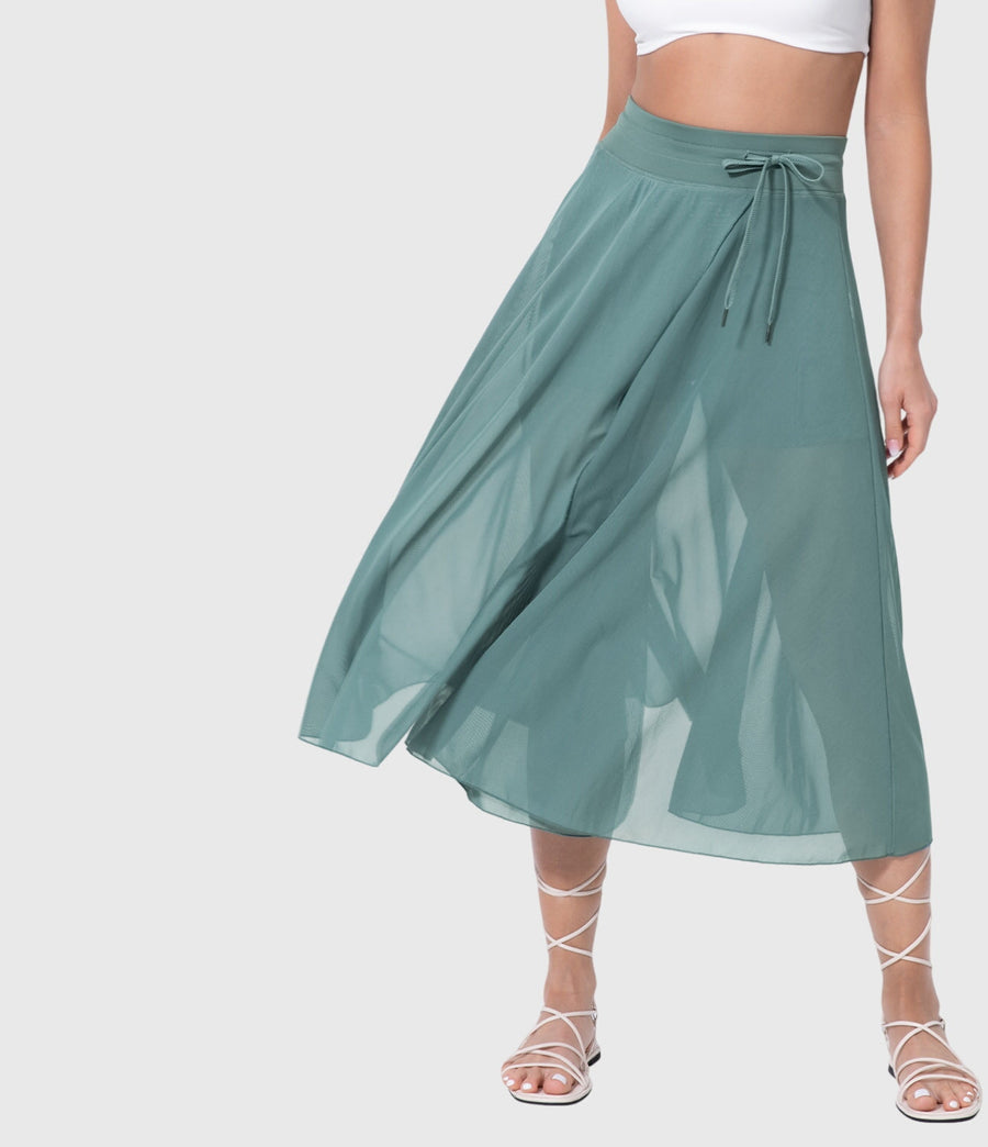 Women's High-Waisted A-Line Skirt - Elegant Everyday Wear | Spring