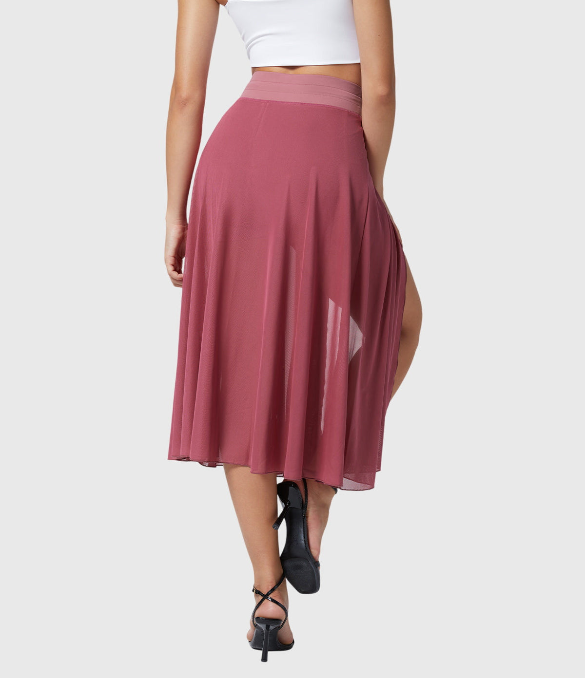 Women's High-Waisted A-Line Skirt - Elegant Everyday Wear | Spring