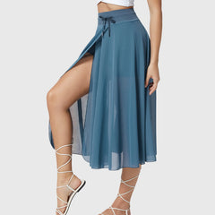 Women's High-Waisted A-Line Skirt - Elegant Everyday Wear | Spring