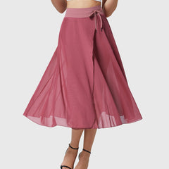 Women's High-Waisted A-Line Skirt - Elegant Everyday Wear | Spring