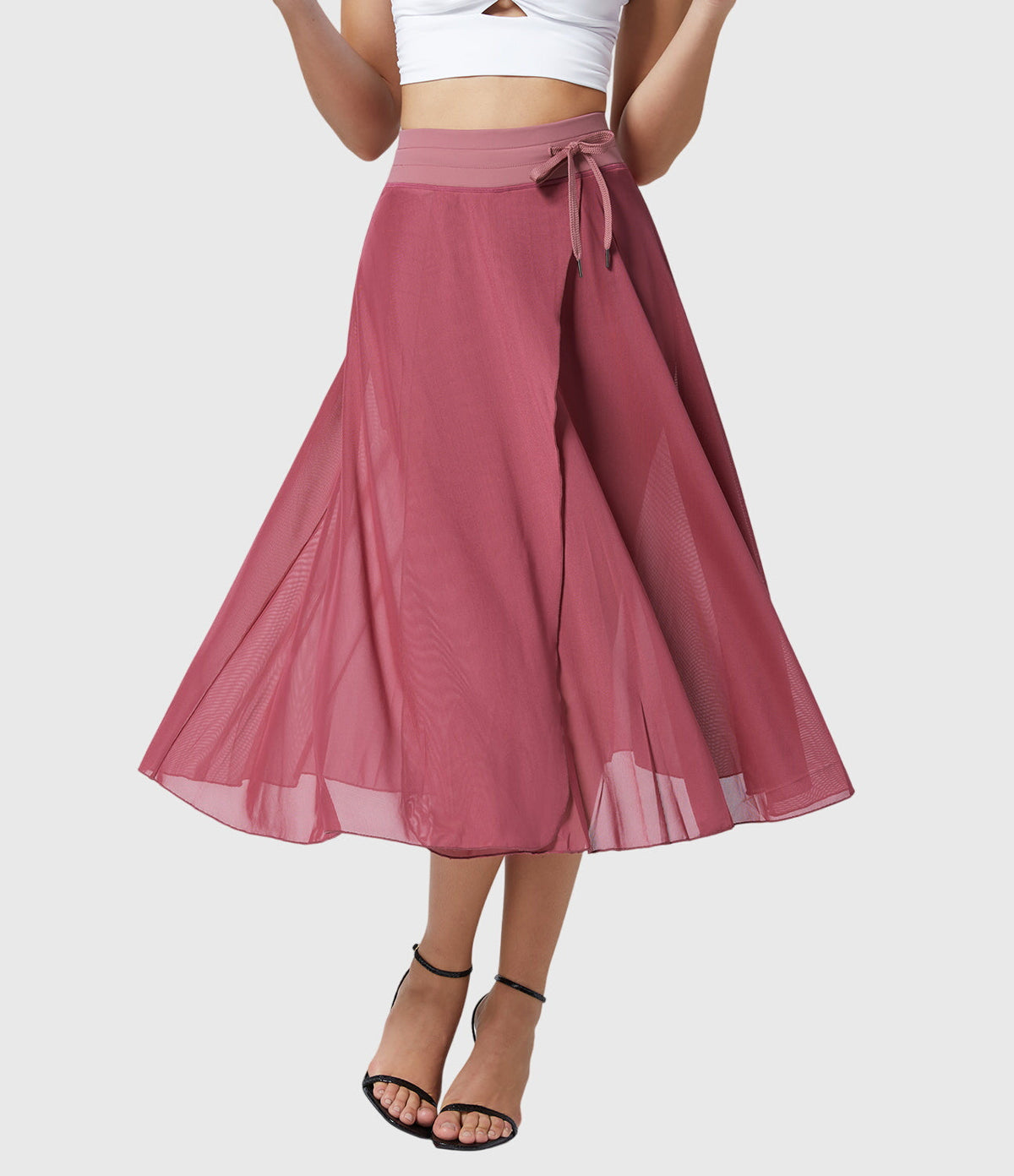 Women's High-Waisted A-Line Skirt - Elegant Everyday Wear | Spring