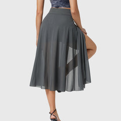 Women's High-Waisted A-Line Skirt - Elegant Everyday Wear | Spring