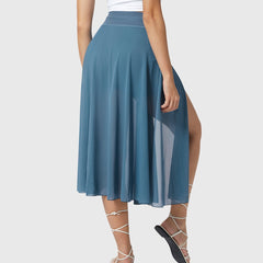 Women's High-Waisted A-Line Skirt - Elegant Everyday Wear | Spring