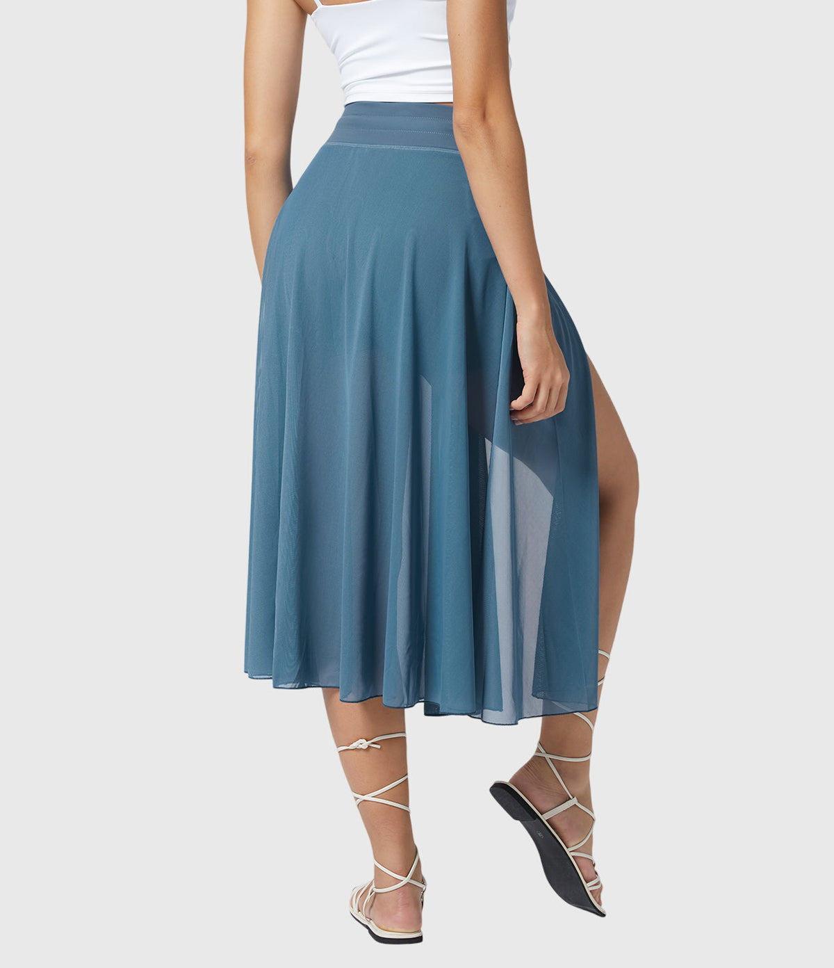Women's High-Waisted A-Line Skirt - Elegant Everyday Wear | Spring