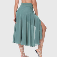Women's High-Waisted A-Line Skirt - Elegant Everyday Wear | Spring