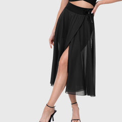 Women's High-Waisted A-Line Skirt - Elegant Everyday Wear | Spring