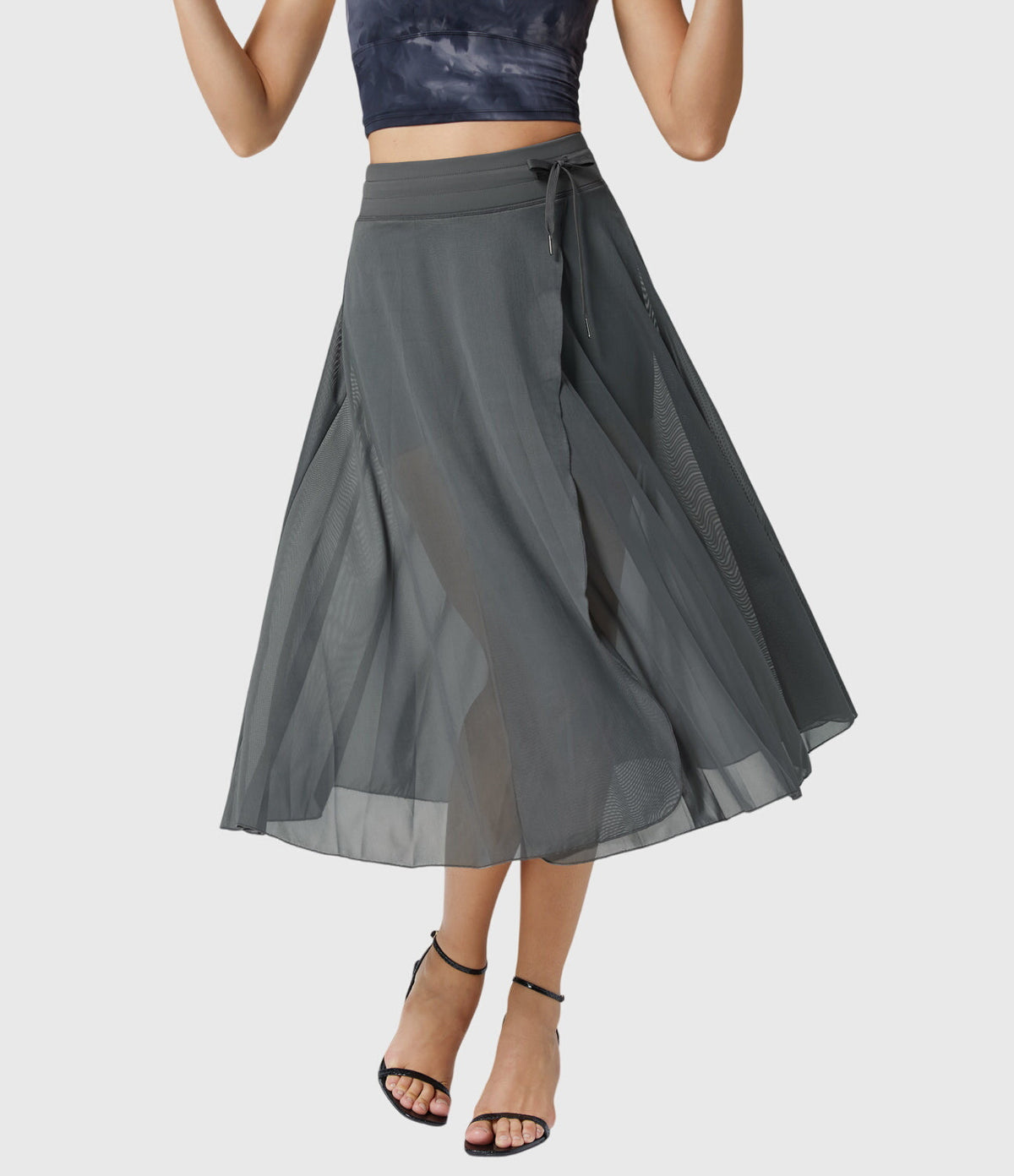 Women's High-Waisted A-Line Skirt - Elegant Everyday Wear | Spring