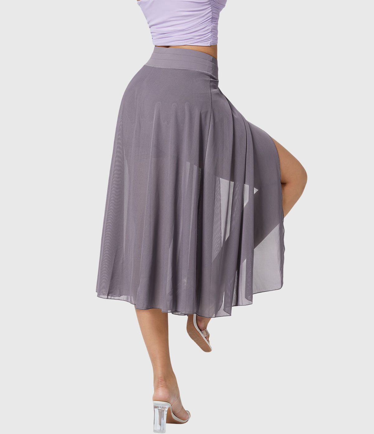 Women's High-Waisted A-Line Skirt - Elegant Everyday Wear | Spring