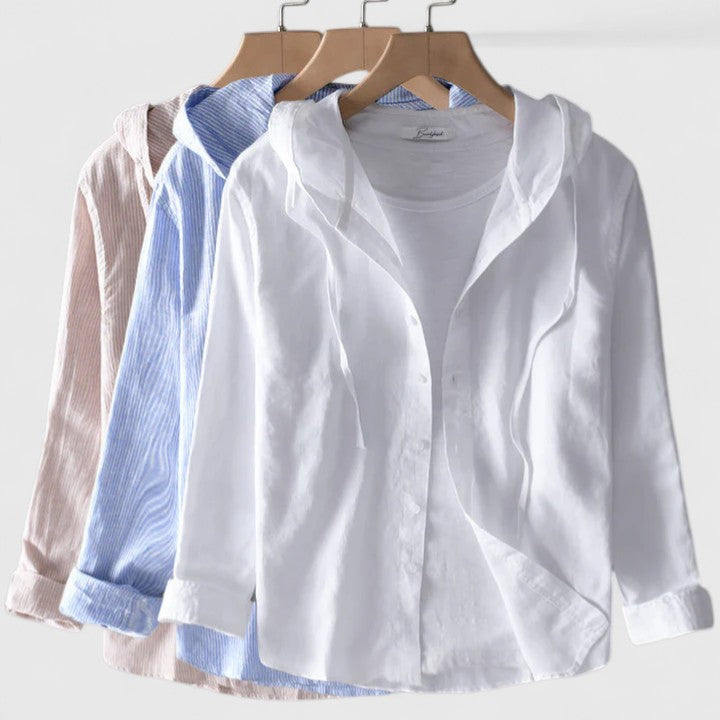 Women's Hooded Blouse - Relaxed Fit | Spring