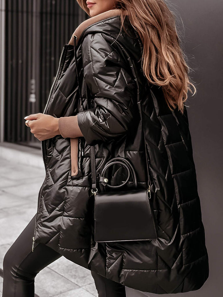 Women's Hooded Jacket | Structured Warmth | Winter