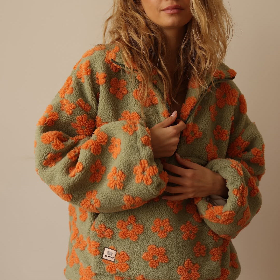 Women's Hoodie | Oversized Zip Detail | Winter