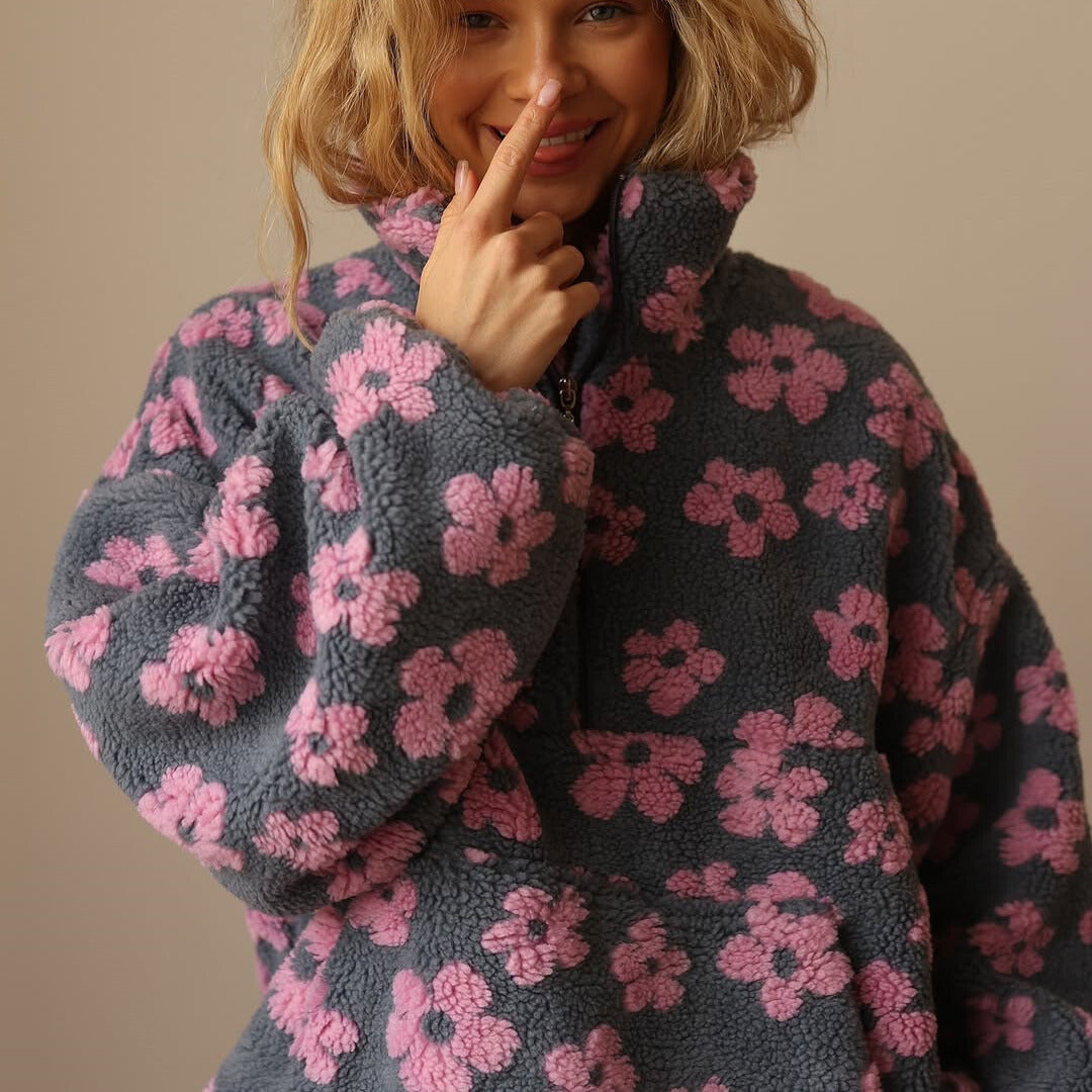Women's Hoodie | Oversized Zip Detail | Winter