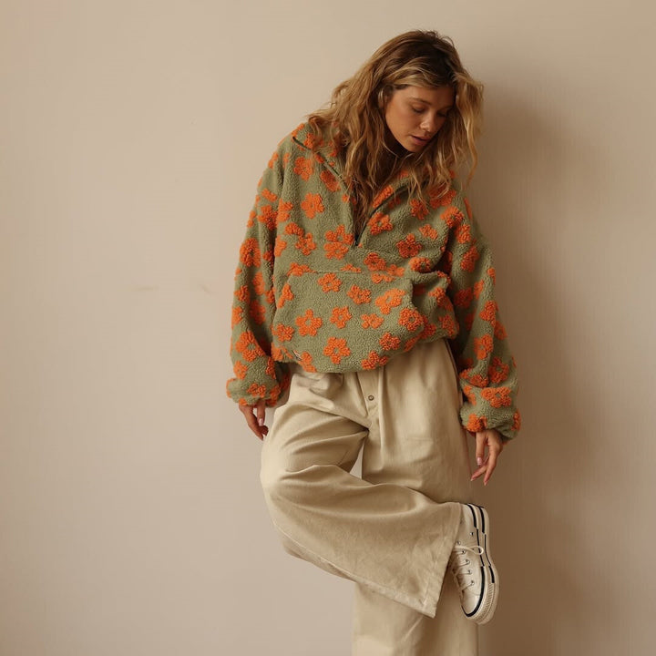 Women's Hoodie | Oversized Zip Detail | Winter