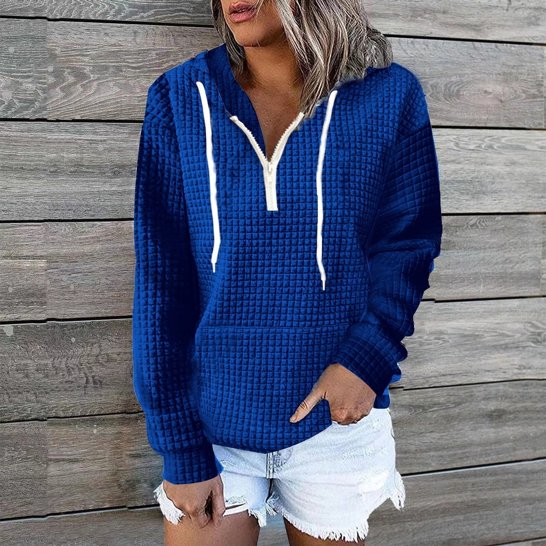 Women's Hoodie | Relaxed | With Drawstring | Autumn - Blue