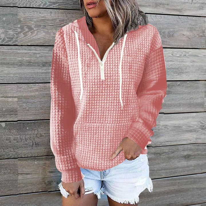Women's Hoodie | Relaxed | With Drawstring | Autumn - Pink