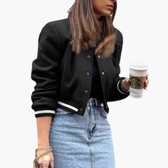 Women's Houndstooth Bomber | Print | Winter