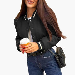 Women's Houndstooth Bomber | Print | Winter