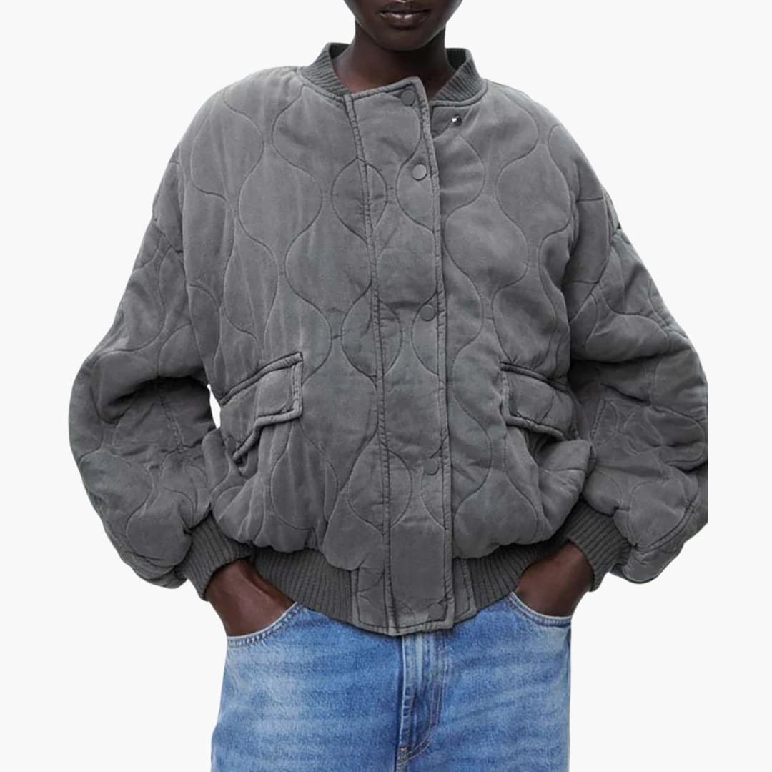Women's Jacket | Oversized Quilted | Bomber | Autumn