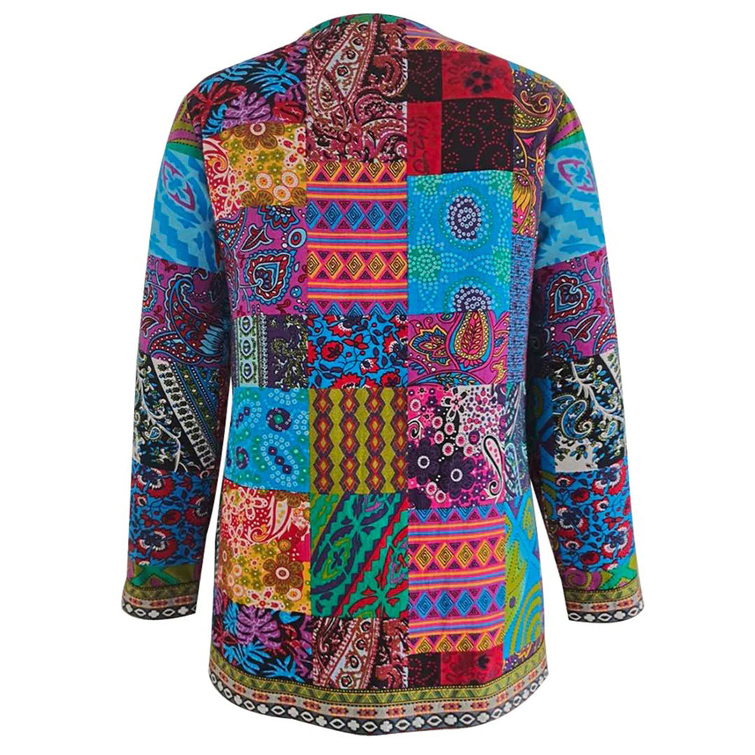 Women's Jacket | Patchwork | Open-Front | Spring