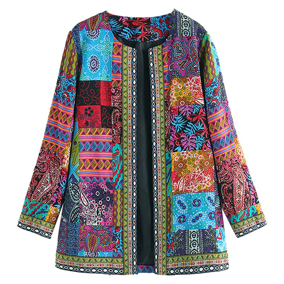 Women's Jacket | Patchwork | Open-Front | Spring