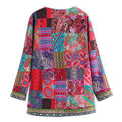 Women's Jacket | Patchwork | Open-Front | Spring