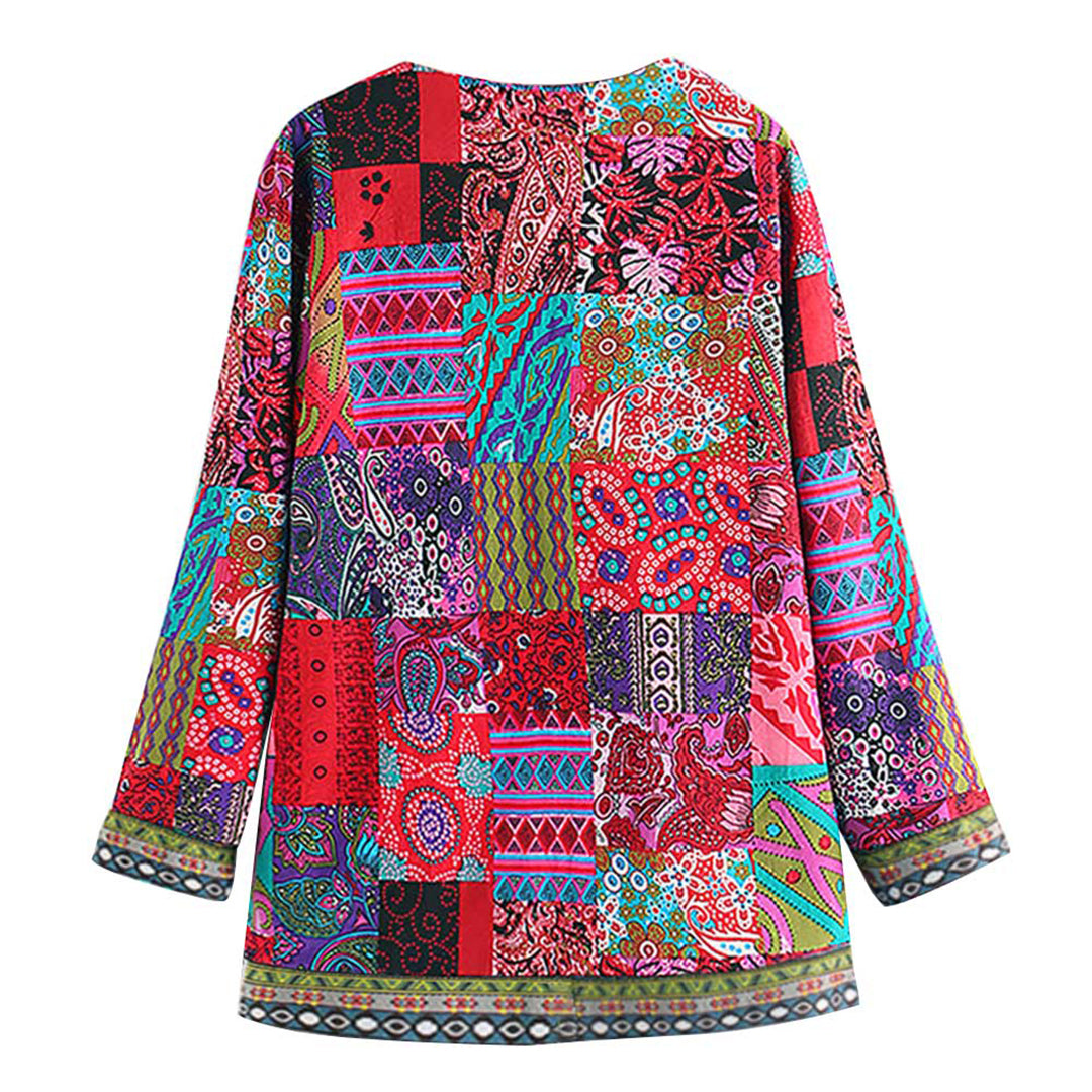 Women's Jacket | Patchwork | Open-Front | Spring