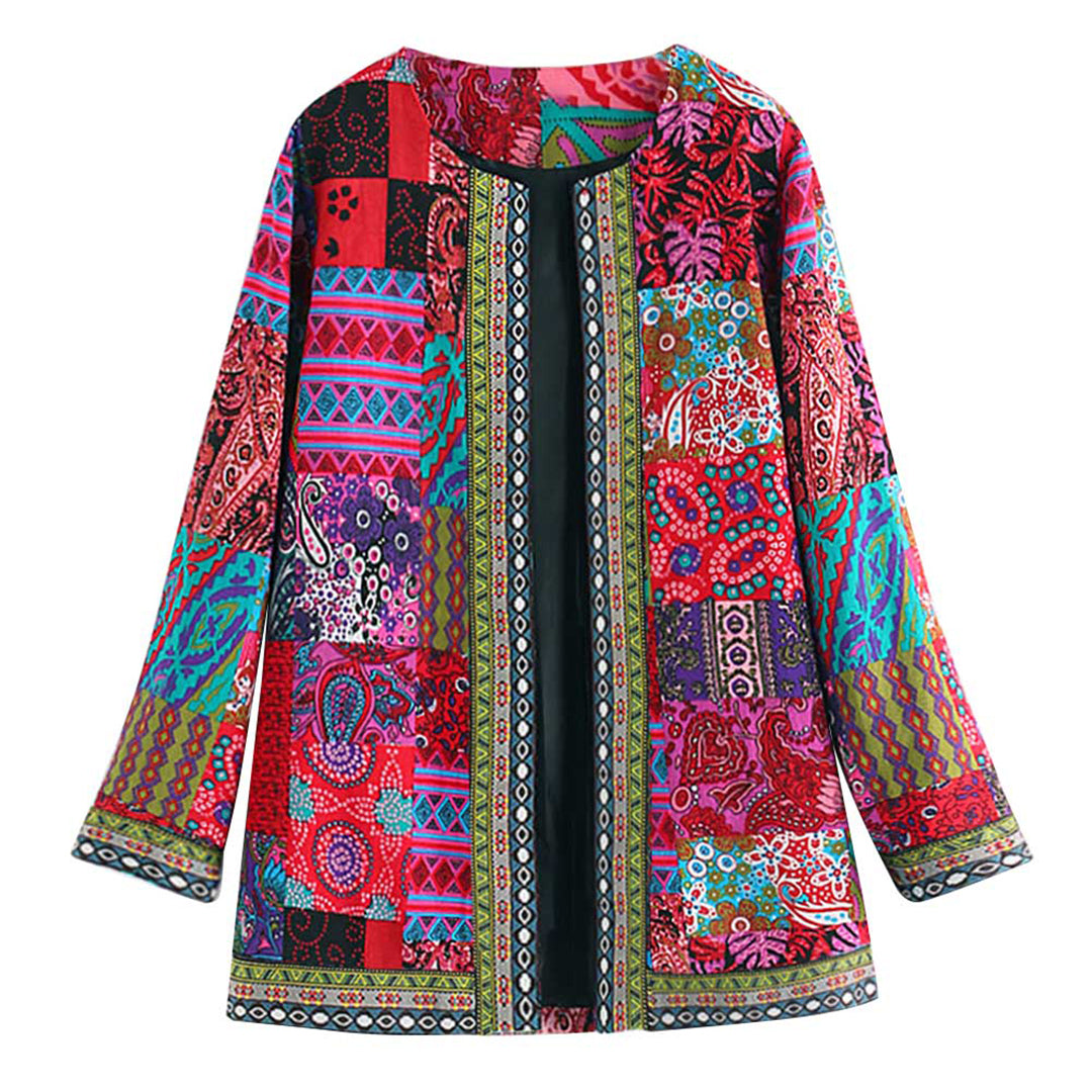 Women's Jacket | Patchwork | Open-Front | Spring
