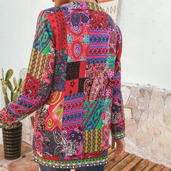 Women's Jacket | Patchwork | Open-Front | Spring