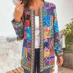 Women's Jacket | Patchwork | Open-Front | Spring