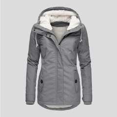 Women's Jacket | Slim Fit | Hood | Winter - Gray