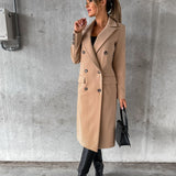 Women's Jacket | Tailored | Button-Front | Winter - Brown