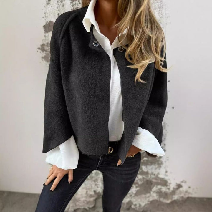 Women's Jacket | Tailored | Button Front | Winter - Black