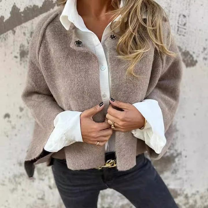 Women's Jacket | Tailored | Button Front | Winter - Khaki
