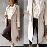 Women's Jacket | Tailored | Double-Button | Winter - Apricot