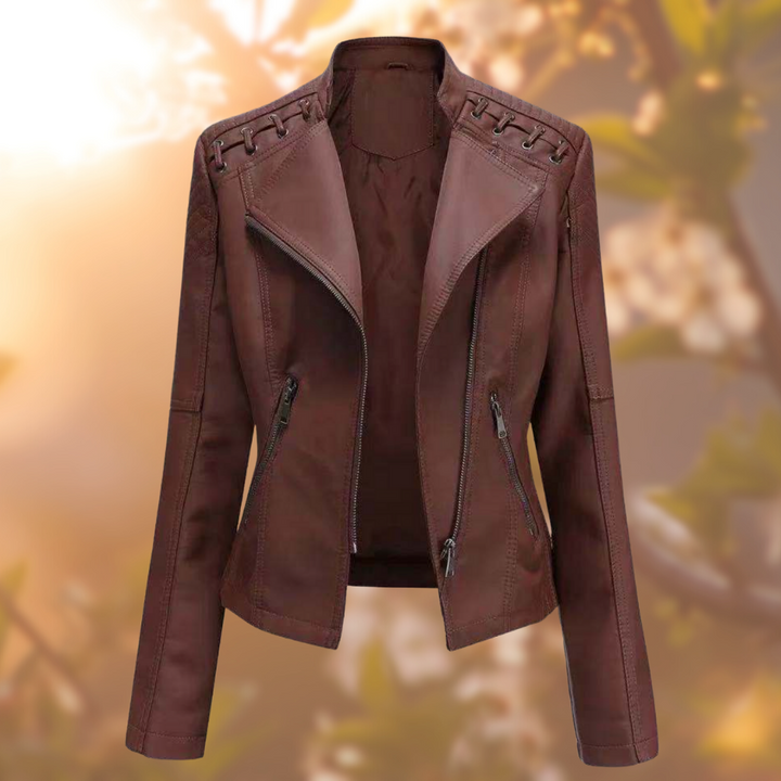 Women's Jacket | Tailored | Everyday Elegance | Autumn - Dark Brown