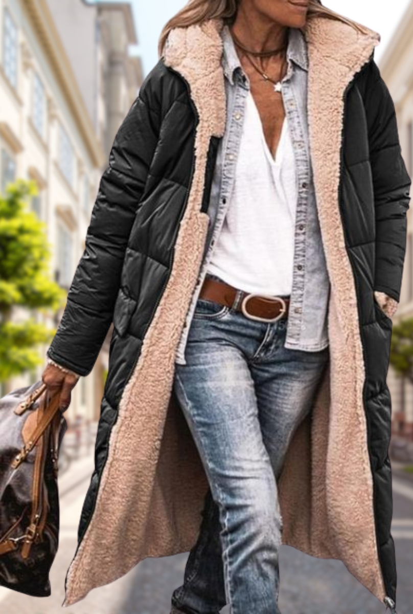 Women's Jacket | Tailored | Hooded | Autumn - Black