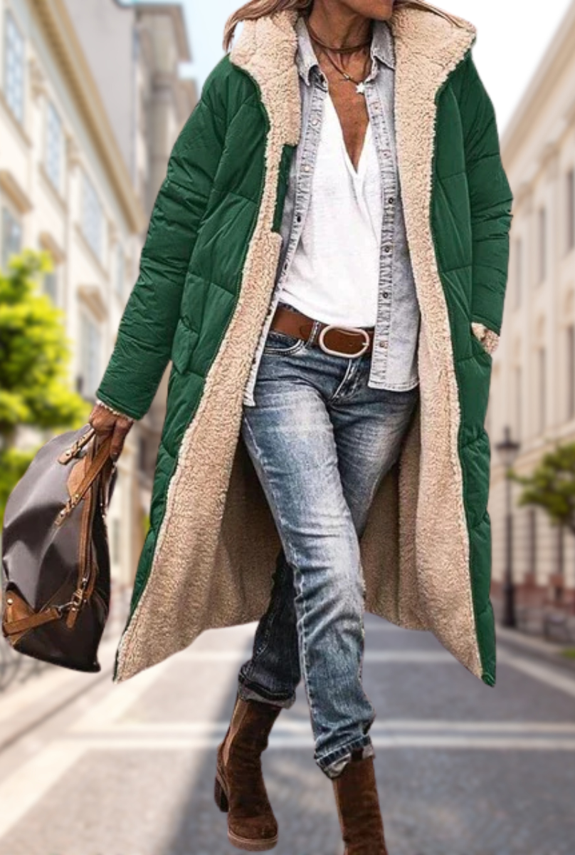 Women's Jacket | Tailored | Hooded | Autumn - Green